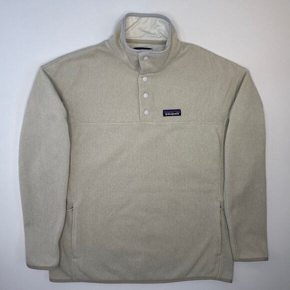 Patagonia Quarter Snap Fleece Pullover in Taupe/Oatmeal Color - Picture 1 of 8
